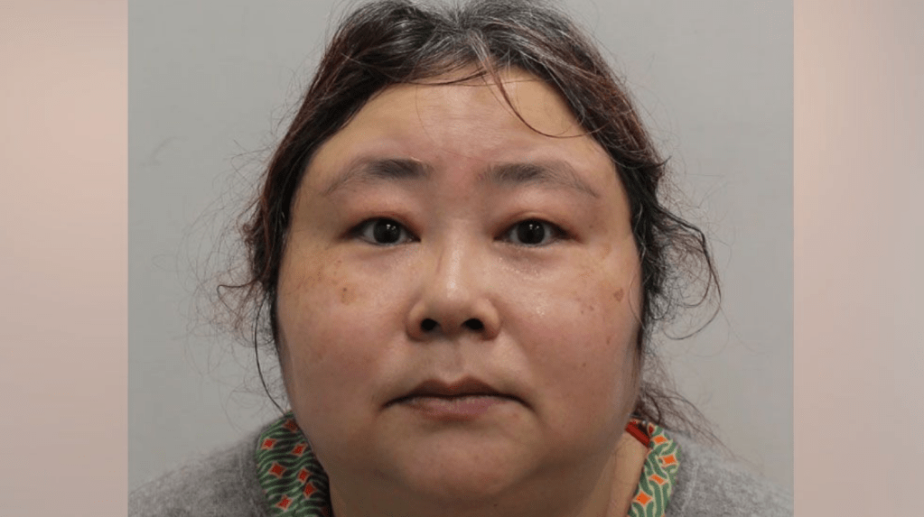 Close-up mugshot photograph of an Asian woman with dark hair, taken against a plain gray background, representing individuals involved in or victimized by cryptocurrency-related crimes.

